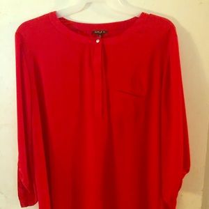 Red blouse